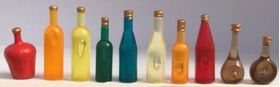 Coloured Bottle Set 10Pc