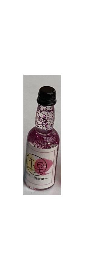 1:6 or Large 1:12 Sparkly Round Bottle Purple (10 Diam x 35Hmm)