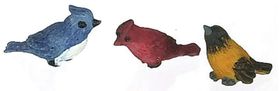 Song Birds Set of 3 (0.5"H x 0.625"W x 0.25"D)