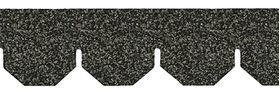Salt & Pepper Hexagon Asphalt Shingle, 157 Sq In