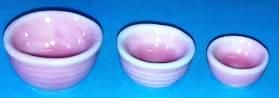 Kitchen Bowls Pink Set 3