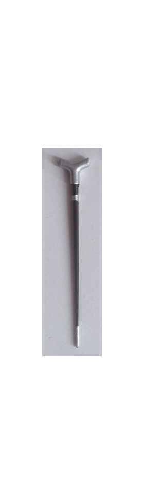 Walking Stick with Silver Handle (75Lmm)