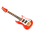 Red Washington Guitar in Case (90 x30 x 10mm)