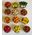 Basket of Fruit and Vegetables Set 12 (Basket 20 x 20mm)