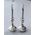 Candlestick Lamp Silver (Pair) (45mmH)