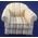 Armchair Cream Stripe (80x70x70mm)