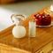 Milk Jug and Glass of Milk (12mmW 22mmH)