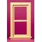 1:6 Traditional Non-Work Window (5 1/16"W x 8 9/16"H x 3/4"D; fits opening 4"W x 8"H x 3/8"D)