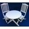 3 Piece Outdoor Setting White