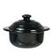 Large Pot with Lid Black (29 Diam x 24mmH inc Handle)
