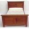 Bed Brown with Straight Headboard