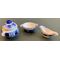 Salad Set 3 Pieces Blue and White (Container: 20 Diam x 13H + Lid)