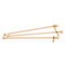 Curtain Rods with Eyes, 3/Pk- 4 Inch Long