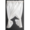 Tie Back: White Double Swag (4-1/16" x 7-3/4")
