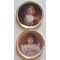 Young Girls in Pinafore Platter (1 1/2" Diam) (Price Each)