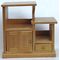 Step Shelf Unit Oak (80W x 40D x 80Hmm, low shelf 53H)