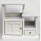 Step Shelf Unit White(80W x 40D x 80Hmm, low shelf 53H)