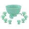 Punchbowl Set Jadite