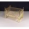 Brass Crib by Clare Bell (2 7/8"W  x 4 1/2" L X 3 1/2" H)