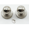 Door Knob With Keyhole, 4/Pk, Satin Nickel (1/4"  Diam)