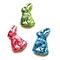 Set of 3 Foil Bunnies (1/2" x 1/4")