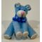 Teddy Bear Sitting Blue (24 x 25 x 21mm)
