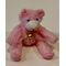 Teddy Bear Sitting Pink (24 x 25 x 21mm)