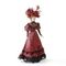 Porcelain Victorian Lady in Red (16cm x 6.5cm x 4.5cm)