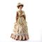Porcelain Victorian Lady in Beige (16cm x 6.5cm x 4.5cm)