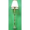 Floor Lamp with Gold Post and White Shade