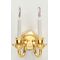 Double Candle Wall Sconce with Bi-Pin Bulbs (1"H x 0.75"W x 0.5"D)