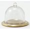 Gold Tray With Clear Dome (1 1/4" x 1 1/4")