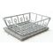Silver Dish Drainer with Mat (Dish Drainer: 1-11/16" x 1-11/16", Mat: 1-9/16" x 1-3/8")
