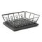 Black Dish Drainer with Mat (Dish Drainer: 1-11/16" x 1-11/16", Mat: 1-9/16" x 1-3/8")