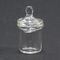 Glass Candy Jar with Lid (Jar Size: 7/16" W x 1/2" H x 7/16" D)