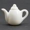 Porcelain Teapot, White (Pot Size: 1-3/8" W x 7/8" H x 3/4" D)