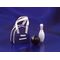 Blue Bowling Bag with Ball and Pin (1 1/2"H x 1"W)