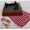 Sewing Machine with Accessories Includes Check Cloth