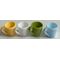Plastic Mugs Set of 4 Different Colours (12 x 13Hmm)