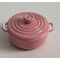 Baking Dish with Lid Pink (20Diam x 14Hmm)