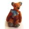 Resin Bear Blue Bow (11mmH)