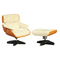 1:24 Lounge Chair and Ottoman in the Eames Style (Chair 1 1/2"H x 1 1/4"W)