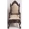 Chair Mahogany with White Padded Seat and Back (48 x 50 x 100Hmm)