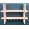 Wall Shelf with Hooks Unfinished (90W x 20D x 65Hmm)