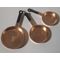 Frying Pan Copper Set of 3 (Large 30mm Diam)