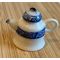 Tea Pot Blue and White (20 Diam x 20Hmm)