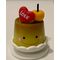 1:6 Cake / Eraser Yellow (30mm Diameter) (Rubber)