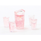 Pink Lemonade Set, Pitcher and 4 Glasses