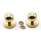 Door Knob with Keyhole, 4/Pk, Brass (1/4" Diam)