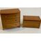 Blanket Box and Bow Front Chest of Drawers (Drawers: 74 x 44 x 77Hmm)